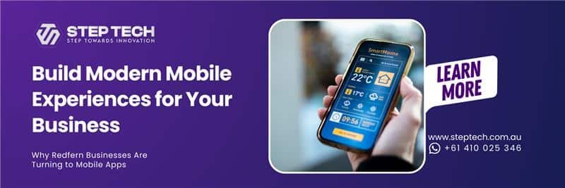 mobile app development service in Redfern